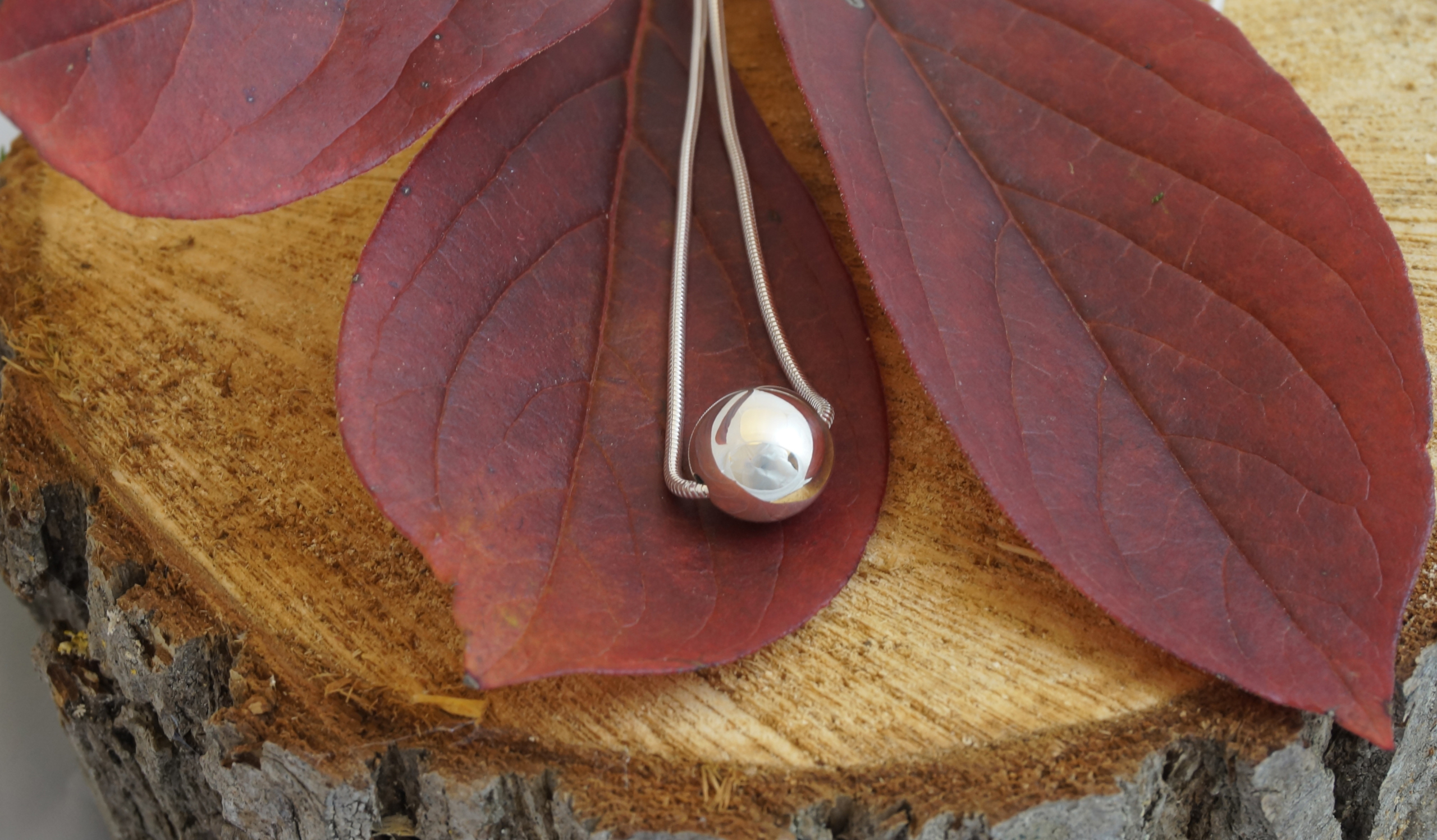 large pebble necklace