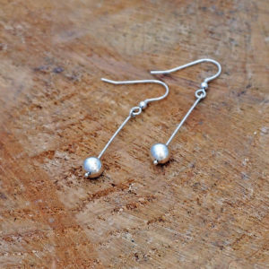 pebble drop dangle earrings