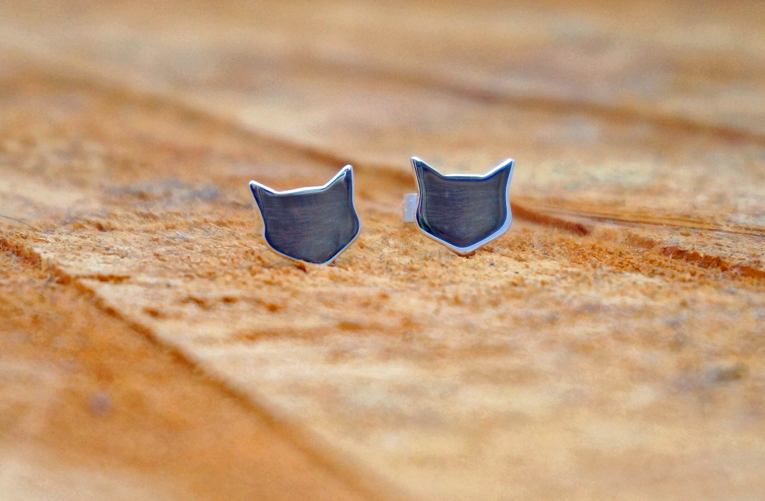 Cat Stud Earrings