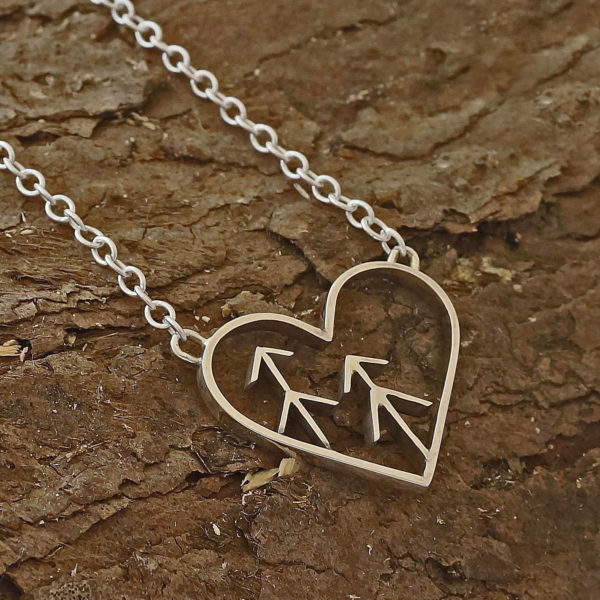 heart tree necklace Love the forest necklace, tree nature necklace