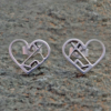 Love the Outdoors Heart Nature Earrings Love the outdoors Earrings, tipi tent, festival earrings