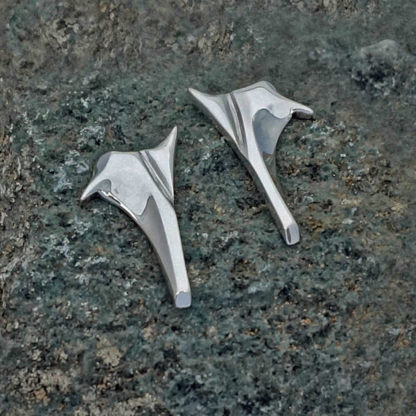 asymmetrical spike drop earrings precipice spike drop earrings