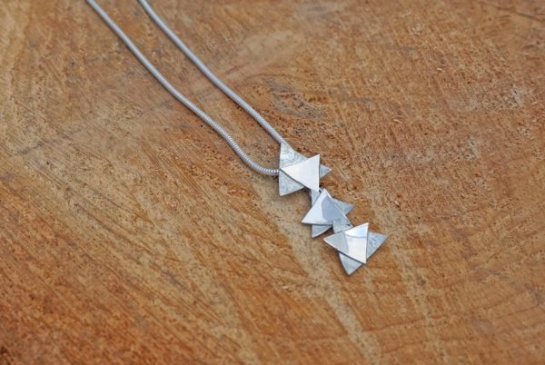 triangle textured pendant