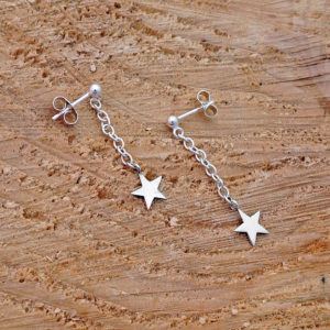 star drop earrings