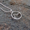 Mont Blanc Mountain Pendant, The Alps, Alpine pendant necklace, French Alps, Alps necklace, trail running, Hiking, via ferrata.