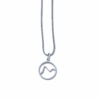 Mont Blanc Mountain Pendant, The Alps, Alpine pendant necklace, French Alps, Alps necklace, trail running, Hiking, via ferrata.