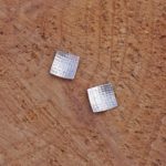 Waffle Texture Square Studs