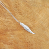 Willow Leaf Pendant, Sterling silver nature jewellery, Park road jewellery