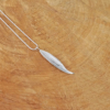 Willow Leaf Pendant, Sterling silver nature jewellery, Park road jewellery