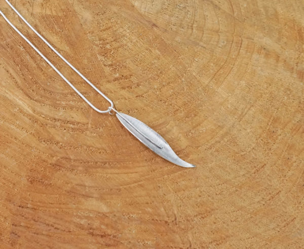 Willow Leaf Pendant, Sterling silver