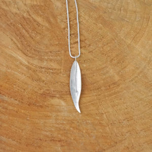 Willow Leaf Pendant, Sterling silver