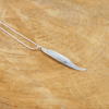 Willow Leaf Pendant, Sterling silver nature jewellery, Park road jewellery