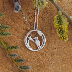 Bird necklace, Bearded tit, Reed warbler, Reed Bunting,nature necklace, bird necklace, birdwatching, nature lover gift, park road jewellery