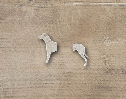 Park Road Jewellery, Bespoke Handmade Sterling Silver Dog Dalmatian Pet Earrings Jewellery