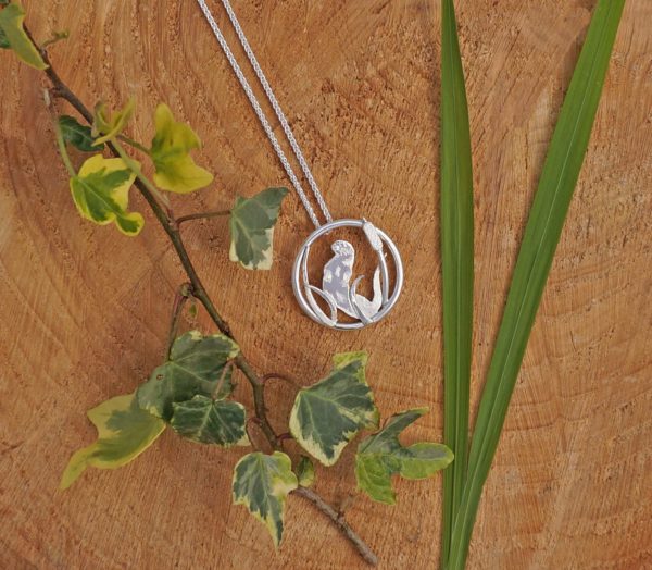 Otter necklace, nature necklace, Animal necklace, birdwatching, nature lover gift, park road jewellery