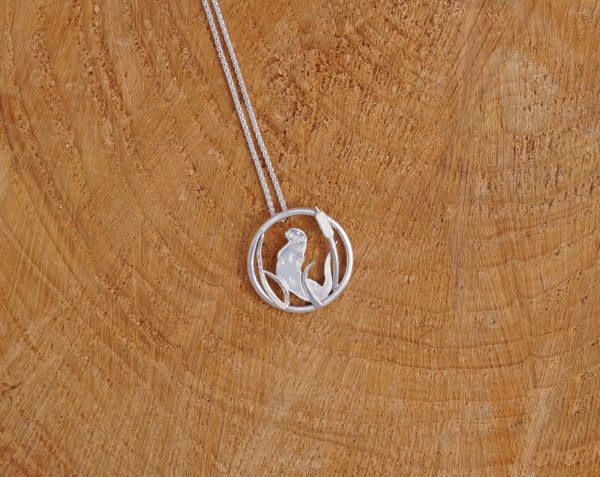 Otter necklace, nature necklace, Animal necklace, birdwatching, nature lover gift, park road jewellery