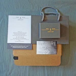 Park road jewellery, handmade bespoke jewellery packaging