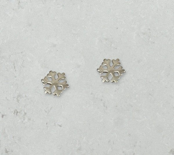 Snowflake Earrings Park Road Jewellery, Bespoke Handmade Sterling Silver
