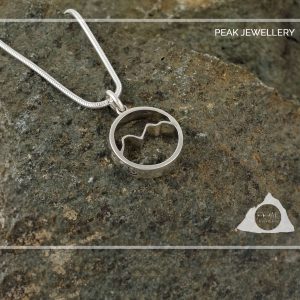 Scafell Pike Mountain pendant Necklace, Hiking Nature gift