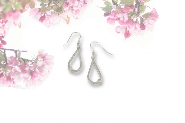 Blossom Dangle drop silver flower earrings park Road Jewellery Sterling Silver Drop earrings