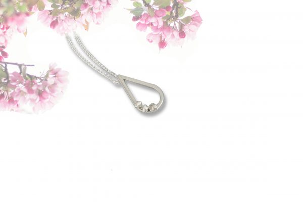 Blossom Dangle drop silver flower Pendant park Road Jewellery Sterling Silver Flower pendant
