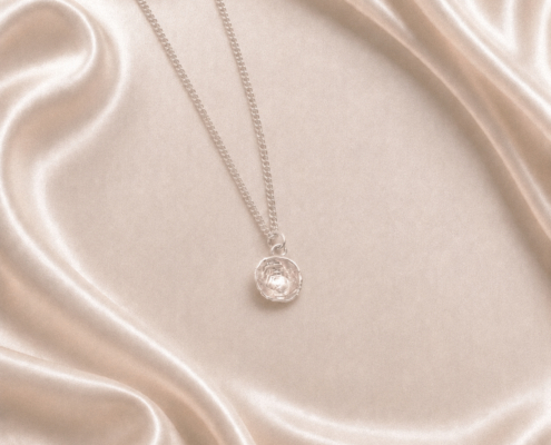 Oyster pendant Oyster Shell Ocean splash pendant. Park Road Jewellery. water cast silver jewellery. one of a kind jewellery gift. Pearl jewellery, June birthstone gift