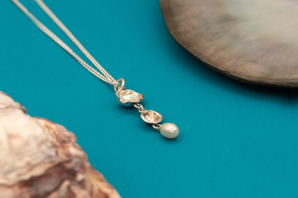 Oyster Shell Rustic Nature Pendant - Image 3