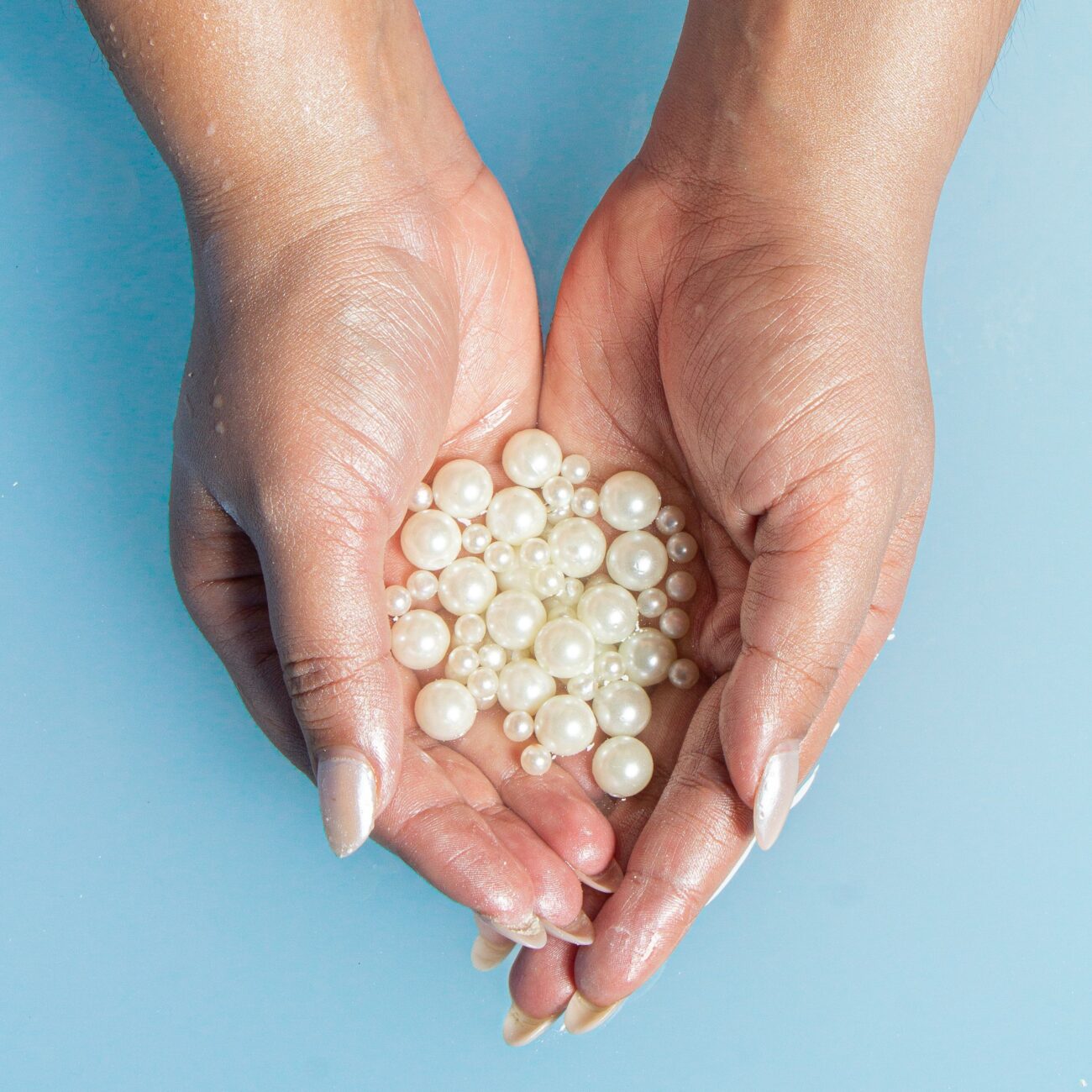 Pearls in hand